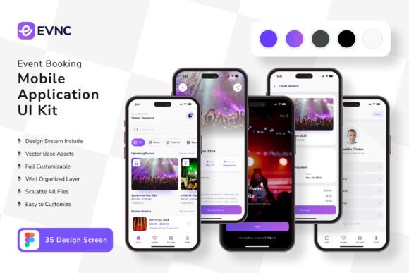 Event Booking Application Mobile UI KIT: A Powerful Tool for Modern App Development