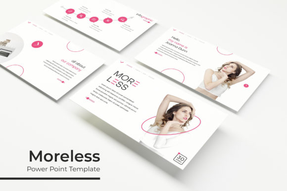 Moreless Power Point Template: Choosing Alignment Over Volume in Presentation Design